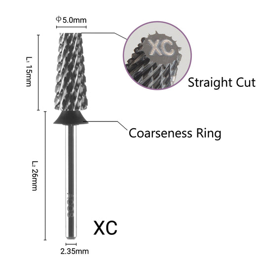 ACOS 7.0 Large Tapered Barrel Bits | Tungsten Carbide manicure Drill Bits - Lashmer