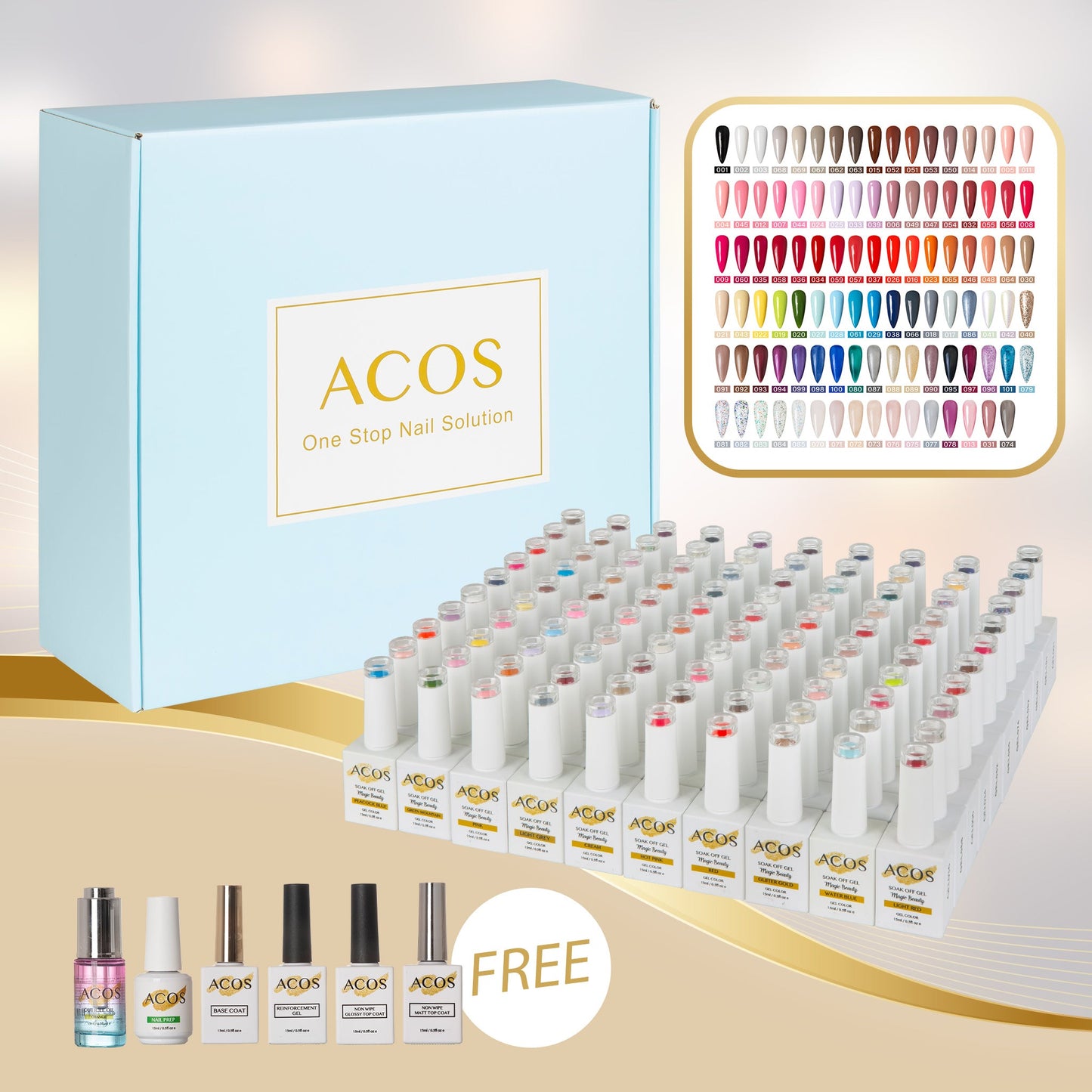 ACOS Gel Polish Kit 101 Colours