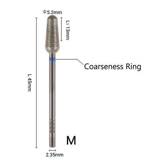 ACOS 5.2mm Conical Round Shape Nail Drill Bit (M)