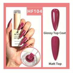 ACOS HEMA-free gel polish in Shimmer Dark Pink, colour 104