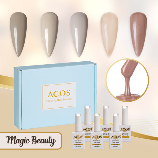 ACOS Gel Polish 6pcs Set (Authentic Nurtural )