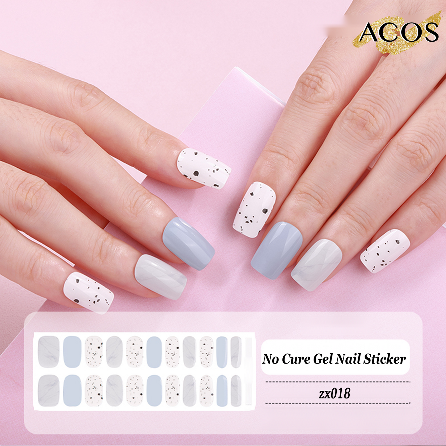 ACOS No Cured Gel Sticker -- Style #018