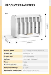 Multi-Function Wax Heater Holds 6