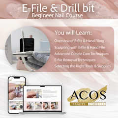 ACOS E-File & Drill bit Nail Course - Lashmer