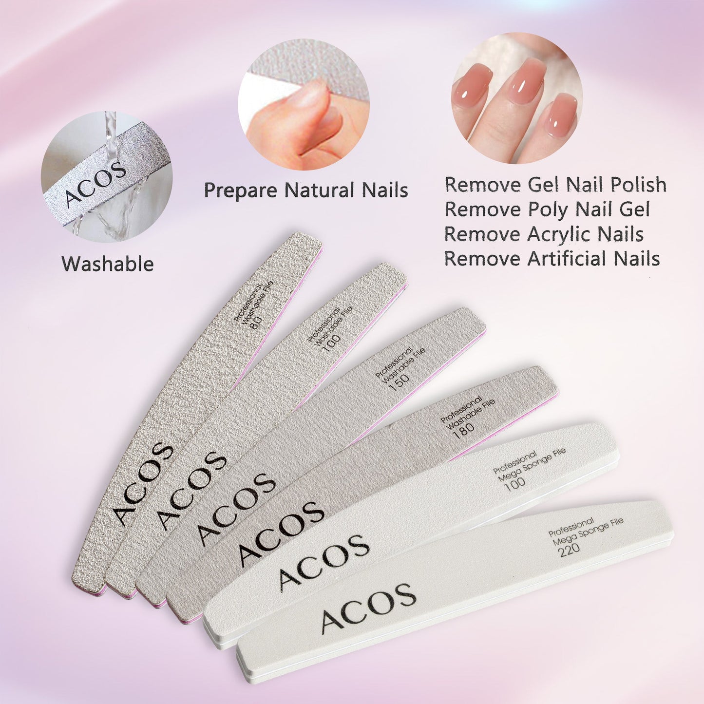 ACOS Nail Files Kit 6pcs