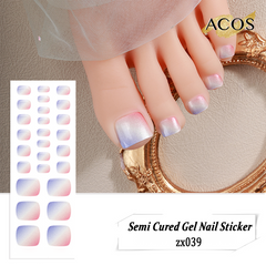 ACOS Semi Cured Gel Sticker for Feet -- Style #039