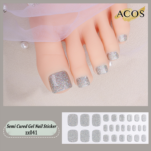 ACOS Semi Cured Gel Sticker for Feet -- Style #041