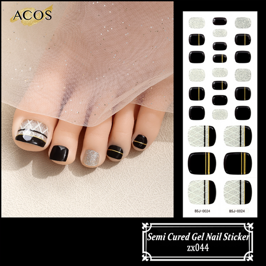 ACOS Semi Cured Gel Sticker for Feet -- Style #044