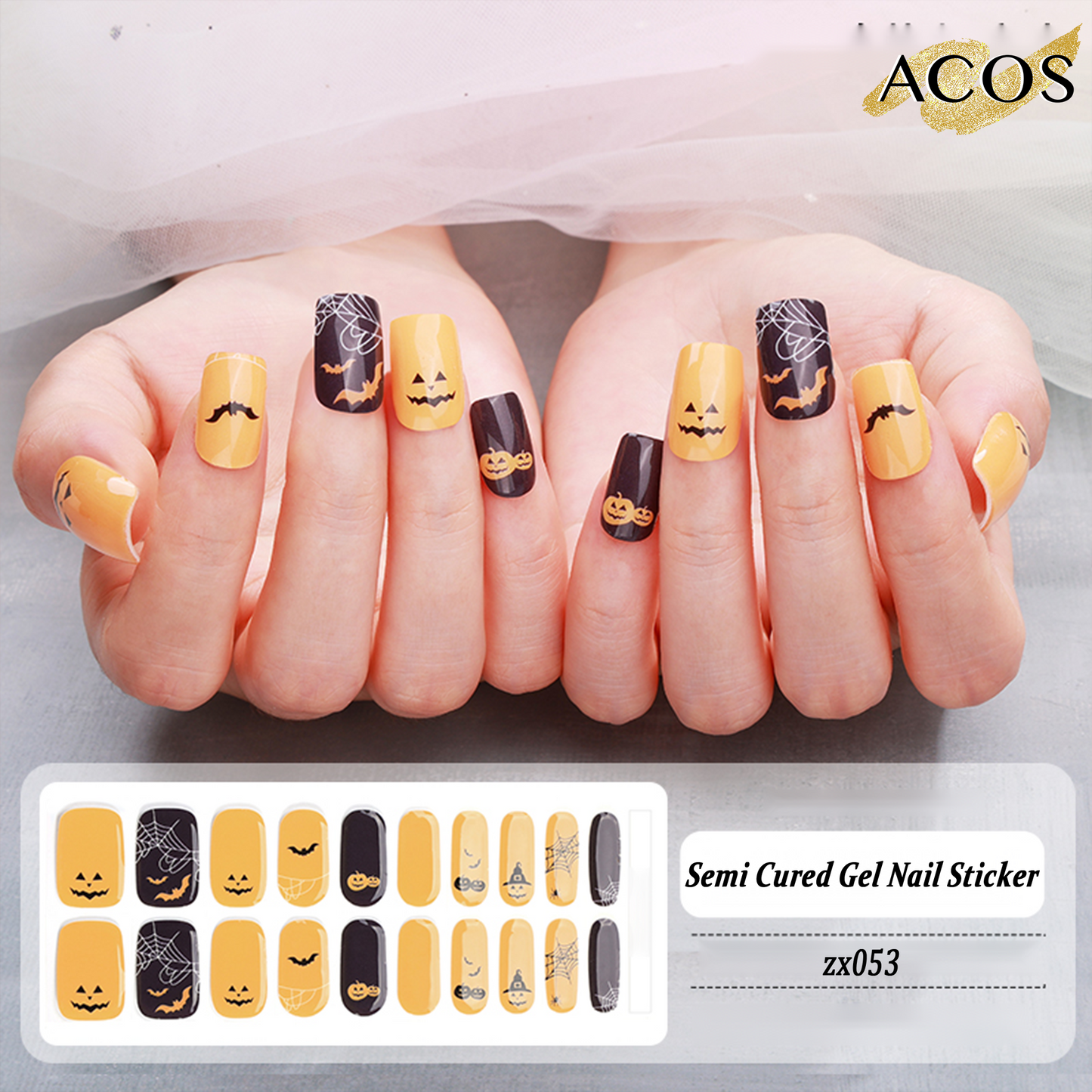 ACOS Semi Cured Gel Sticker -- Style #053