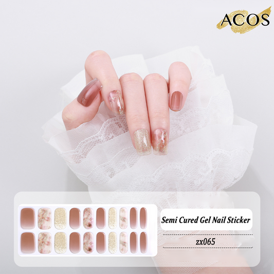 ACOS Semi Cured Gel Sticker -- Style #065