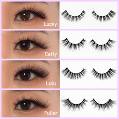 No Mink//Faux Mink Strip Lashes--Mo Mo Cha