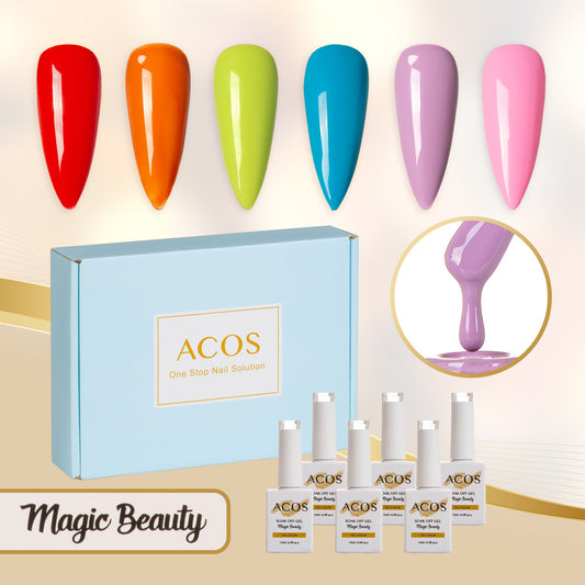 ACOS Gel Polish 6pcs Set (My era summer )