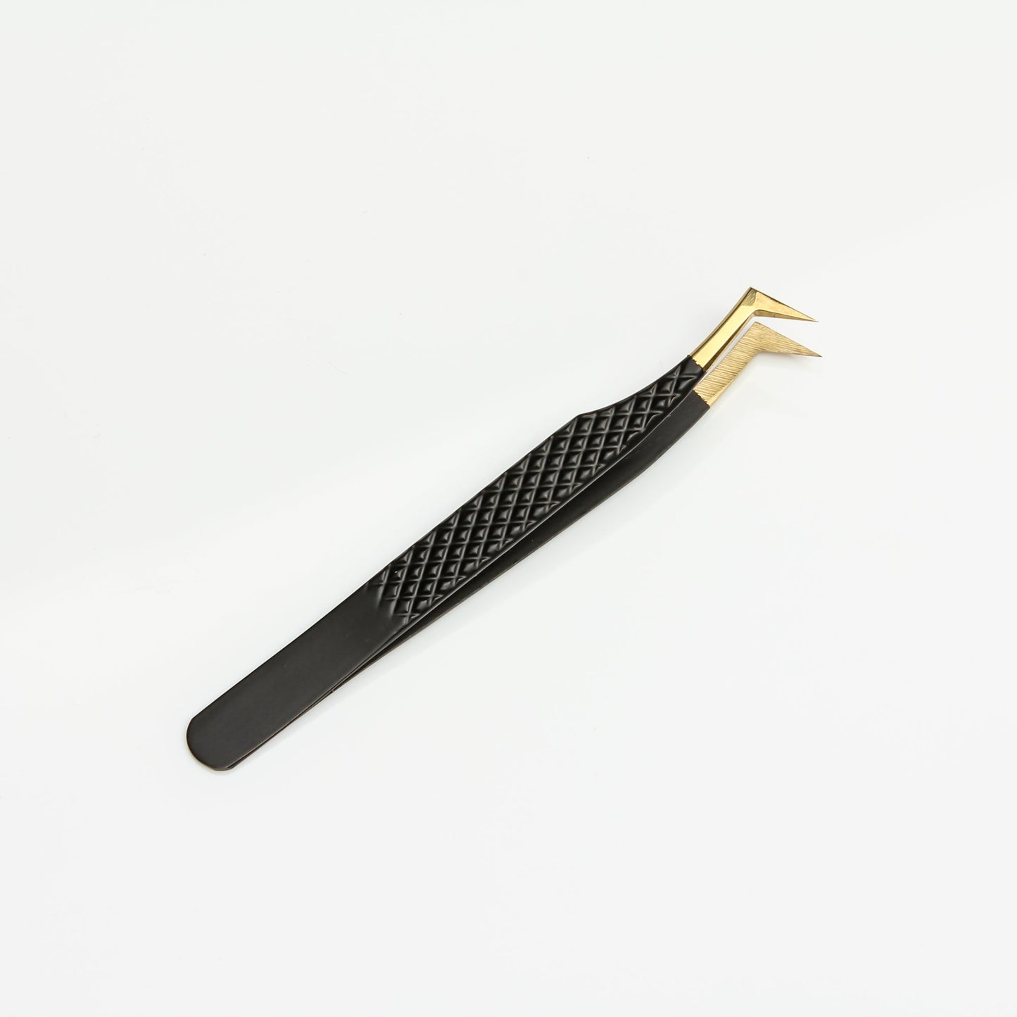 90 Degree Gold Volume Tweezers - Lashmer Nails&Eyelashes Supplier