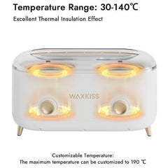 Lashmer Professional Duo Wax Heater 1L (White)