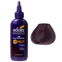 Hi Lift Adore Plus Semi Permanent Color Dark Plum Brown #348