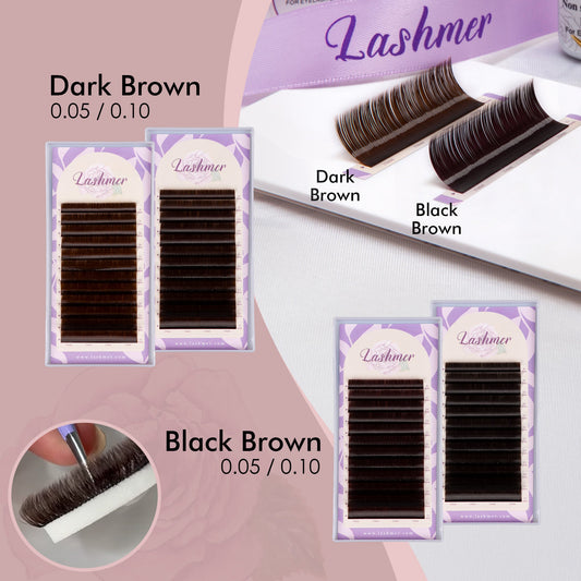 Lashmer Brown Lashes Bundle (4 trays)