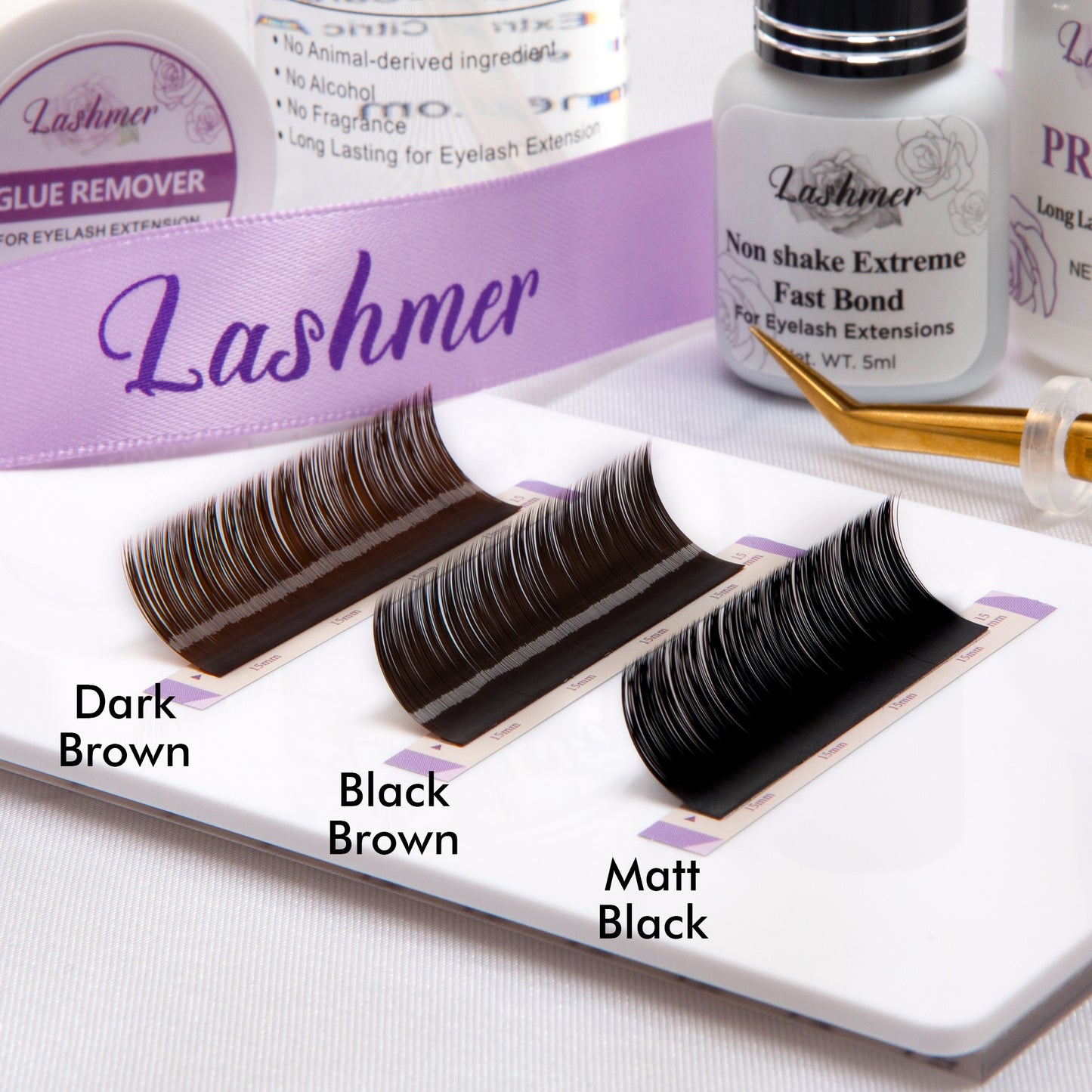 Lashmer Volume Dark Brown Lashes (Thickness 0.05)