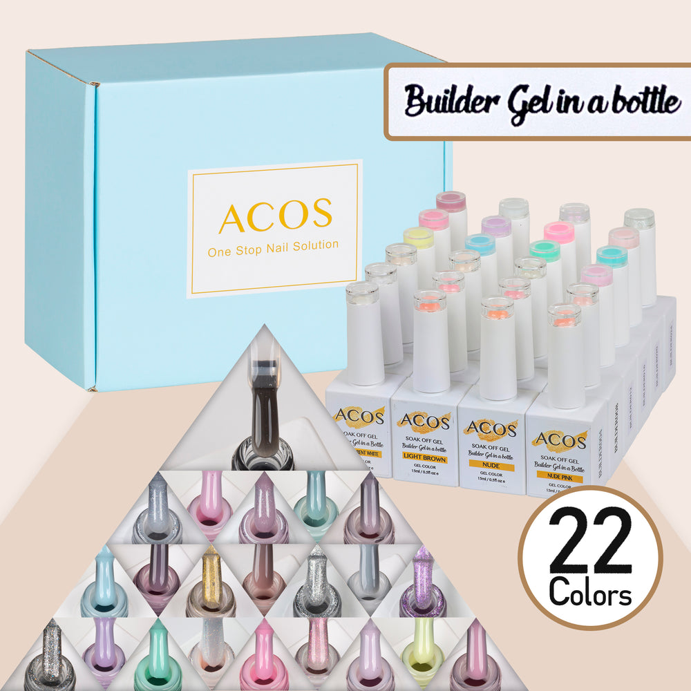 ACOS Builder Gel In A Bottle Collection Kit(22 colors)