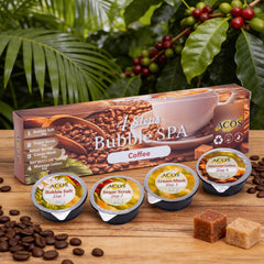 ACOS Bubble Spa Nail Deluxe Pedicure Kit 4 Steps - Coffee