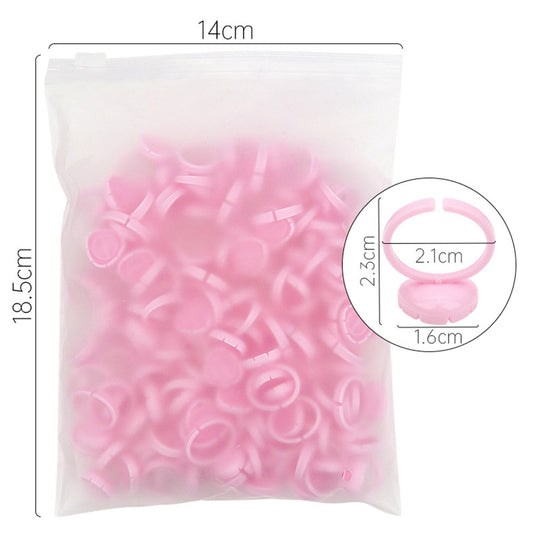 Disposable Glue Rings 100 Pack - Lashmer