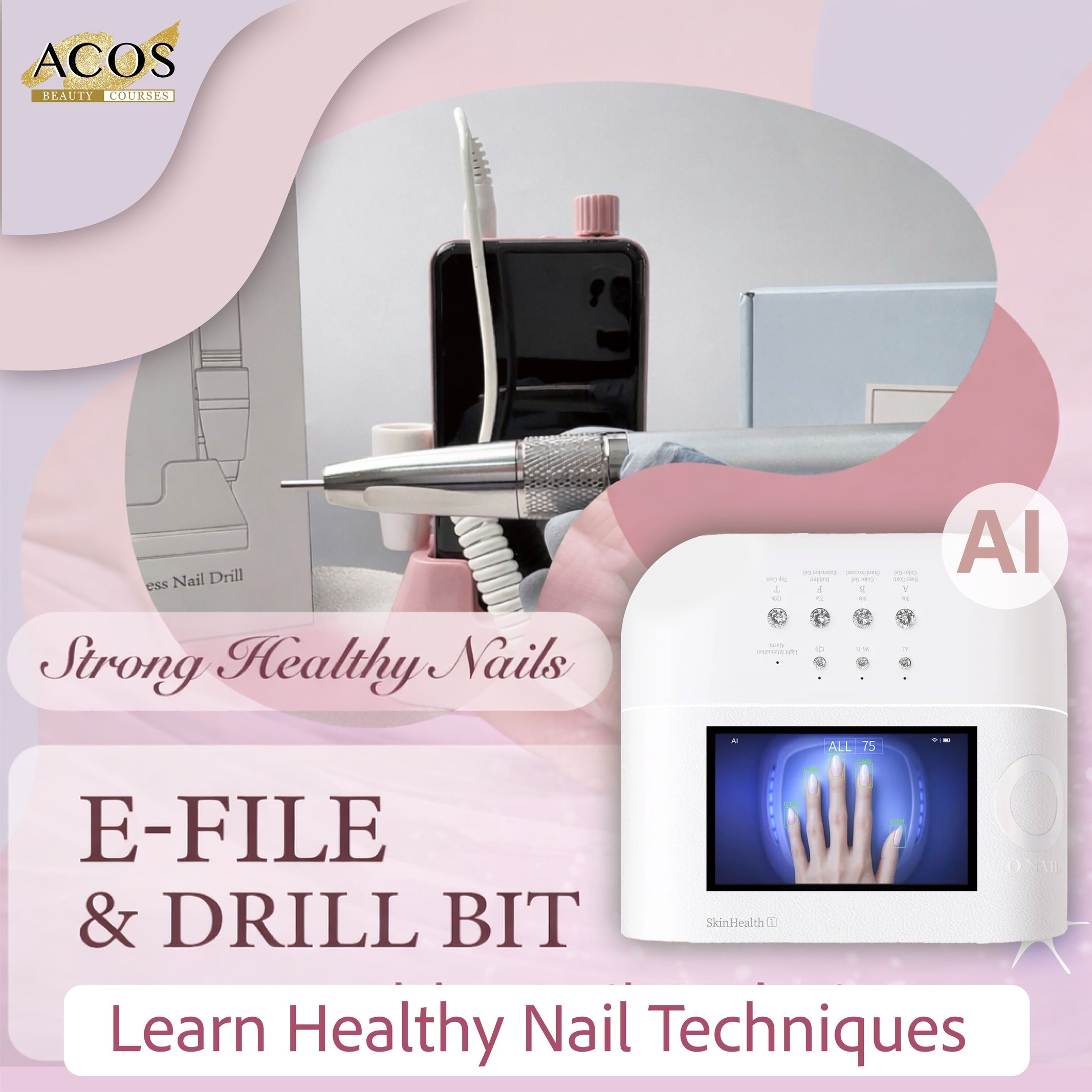 ACOS E-File & Drill bit Nail Course - Lashmer