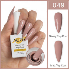 ACOS Magic Beauty Gel Polish Colour Milky Brown(049)
