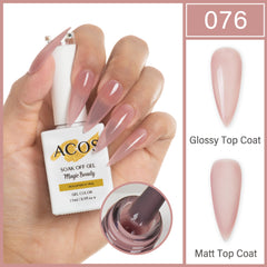 ACOS Magic Beauty Gel Polish Colour TRANSPARENT PINK(076)