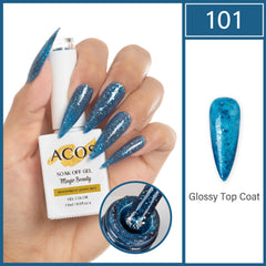 ACOS Magic Beauty Gel Polish Colour GLOSSY BLUE(101)
