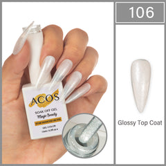 ACOS Magic Beauty Gel Polish Star Diamond Silver(106)