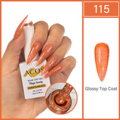 ACOS Magic Beauty Gel Polish Scarlet Flame Gold(115)