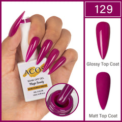 ACOS Magic Beauty Gel Polish Colour Rose Purple Dream(129)