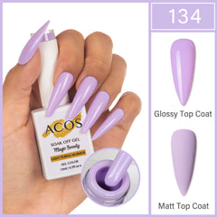 ACOS Magic Beauty Gel Polish Colour Light Purple Murmur(134)