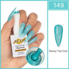ACOS Magic Beauty Gel Polish Cyan Blue Ripple(149)