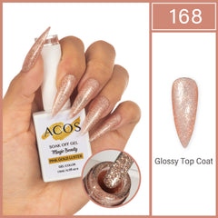 ACOS Magic Beauty Gel Polish Pink Gold Luster(168)