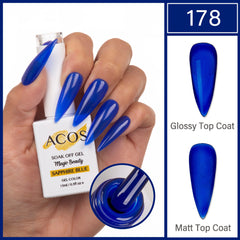 ACOS Magic Beauty Gel Polish Colour SAPPHIRE BLUE (178)