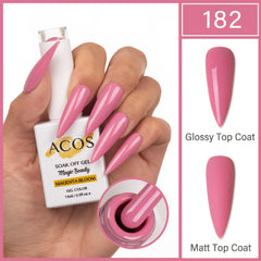 ACOS Magic Beauty Gel Polish Colour MAGENTA BLOOM (182)