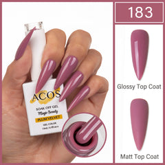 ACOS Magic Beauty Gel Polish Colour PLUM VELVET (183)