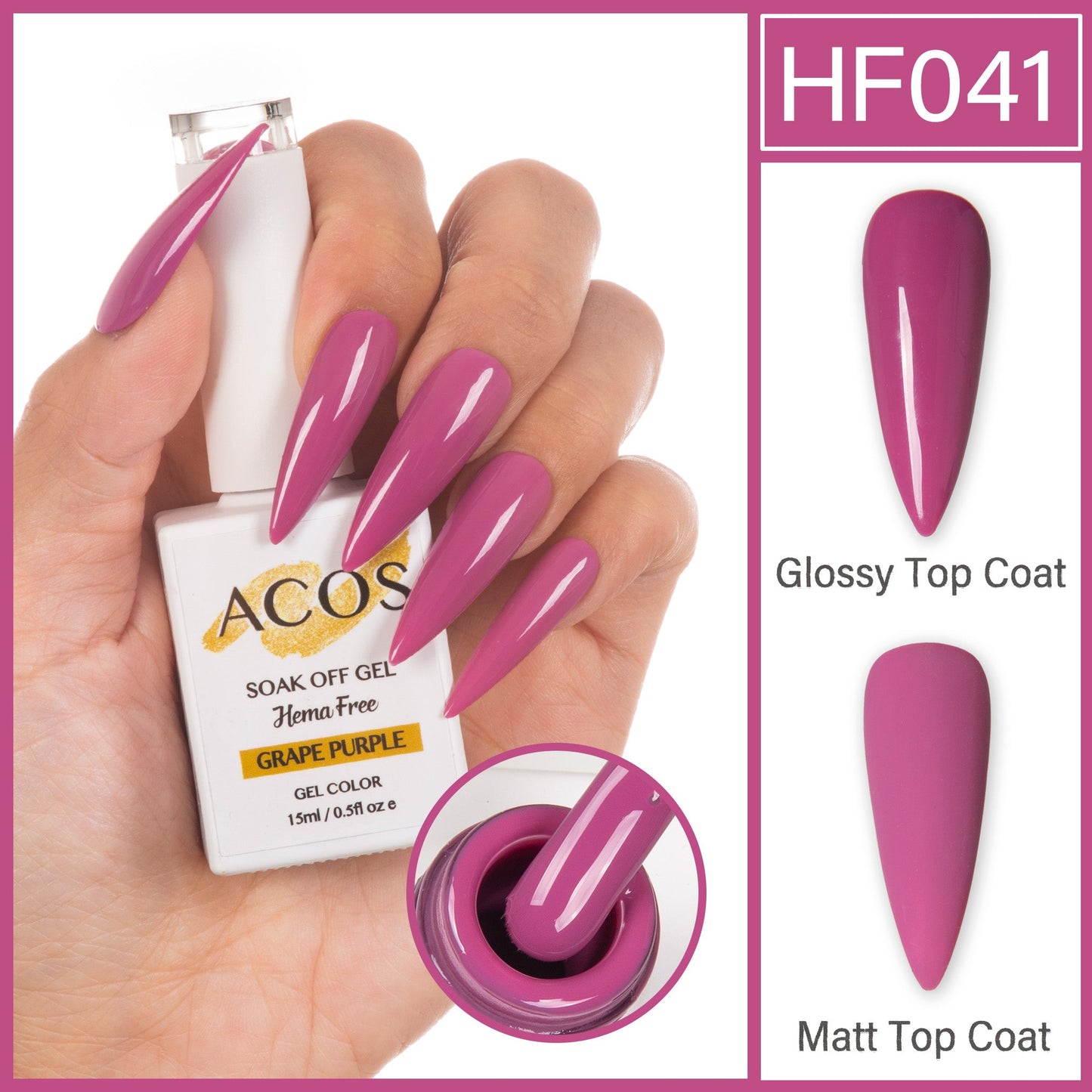 ACOS Hema Free Gel Colour Series #001 (15ml)