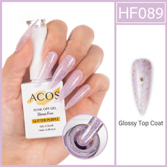 ACOS Hema Free Gel Colour GLITTER PURPLE(089)