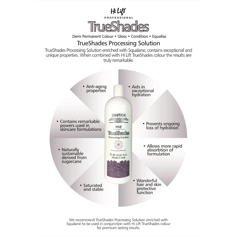 Hi Lift True Shades Demi Permanent Colour 75ml *Choose colour - Lashmer
