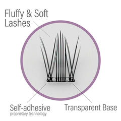 ACOS Cluster Lashes-No Glue-36 Clusters-Style 13 - Lashmer