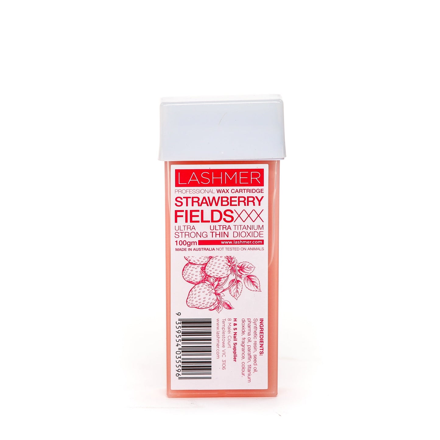 Lashmer Professional Roll-On Wax / Strawberry Fields 100g