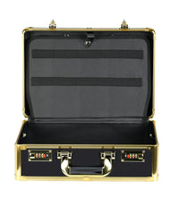 Karma Professional Portable Salon Hard Case Black with Gold Trim