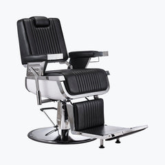 Karma Brisbane Barber Chair - Black & Chrome