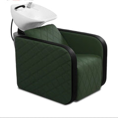 Karma Complete Shampoo Unit Clunes Manual Green with Pattern & White Deep Basin 0315162204MP Shampoo Units Karma