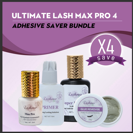 Lashmer Ultimate Lash Max Pro 4 - Adhesive Saver Bundle