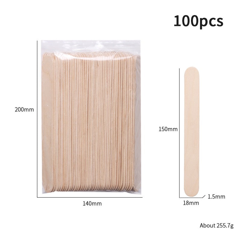 Wooden Wax Applicators – Large (Qty: 100)