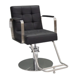 Karma Lithgow Salon Chair Black/Silver 02130102 Retail Karma