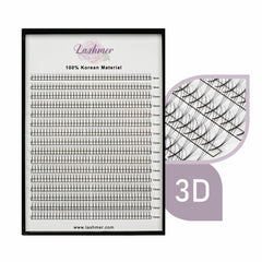 3D Long Stem Premade Fans | Lashmer | Ultra Black