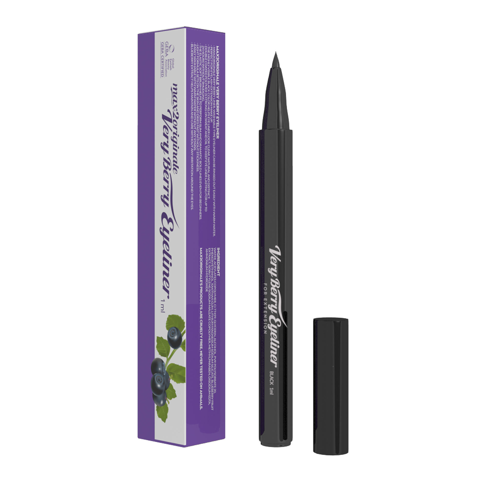 Max2 Very Berry Eyeliner - Lashmer Nails&Eyelashes Supplier